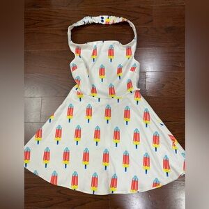 Re:named Retro Halter Dress 50s Ice Cream Social Parlor Popsicle Rockabilly Med
